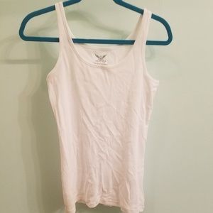 Plain white tank top